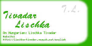 tivadar lischka business card